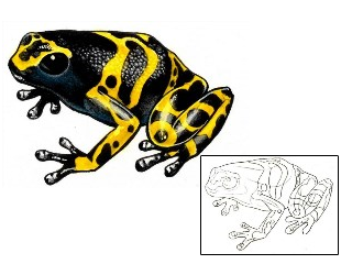 Frog Tattoo Reptiles & Amphibians tattoo | DFF-00214
