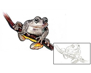 Frog Tattoo Reptiles & Amphibians tattoo | DFF-00217