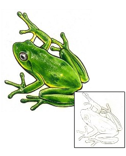 Frog Tattoo Reptiles & Amphibians tattoo | DFF-00218