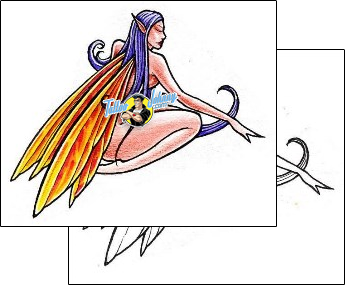 Woman Tattoo fairy-tattoos-damien-friesz-dff-00224