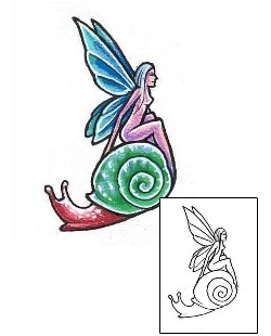 Snail Tattoo Rita Fairy Tattoo