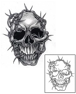 Barbed Wire Tattoo Horror tattoo | DFF-00293