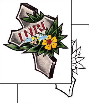 Flower Tattoo plant-life-flowers-tattoos-damien-friesz-dff-00314