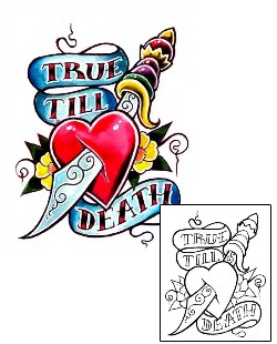 Dagger Tattoo True Till Death Tattoo