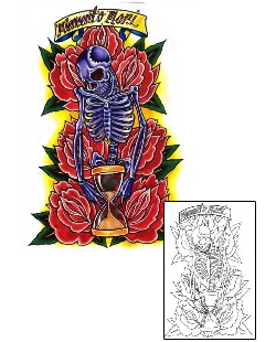 Hourglass Tattoo Memento Mori Skeleton Tattoo