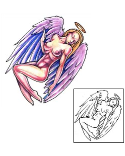 Angel Tattoo Religious & Spiritual tattoo | DFF-00383