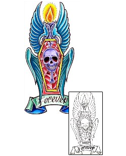 Candle Tattoo Forever Dead Coffin Tattoo