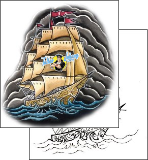 Pirate Tattoo miscellaneous-pirate-tattoos-damien-friesz-dff-00456