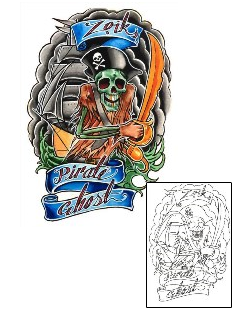 Pirate Tattoo Tattoo Styles tattoo | DFF-00461