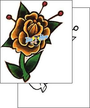 Flower Tattoo plant-life-flowers-tattoos-damien-friesz-dff-00464