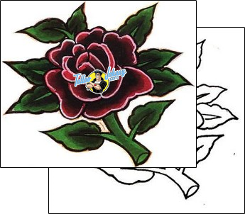 Flower Tattoo plant-life-flowers-tattoos-damien-friesz-dff-00465