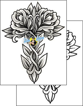 Rose Tattoo plant-life-rose-tattoos-damien-friesz-dff-00493