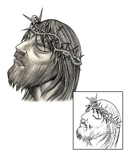 Jesus Tattoo Religious & Spiritual tattoo | DFF-00504