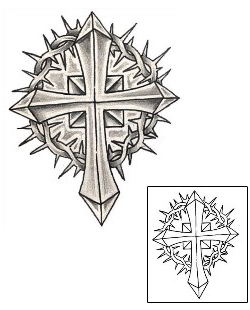 Crown of Thorns Tattoo Religious & Spiritual tattoo | DFF-00506
