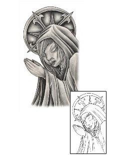 Mary Tattoo Religious & Spiritual tattoo | DFF-00507