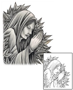Mary Tattoo Religious & Spiritual tattoo | DFF-00509