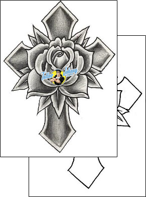 Rose Tattoo plant-life-rose-tattoos-damien-friesz-dff-00516