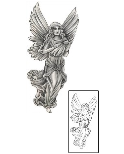 Angel Tattoo Religious & Spiritual tattoo | DFF-00523