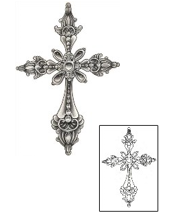 Cross Tattoo Religious & Spiritual tattoo | DFF-00529