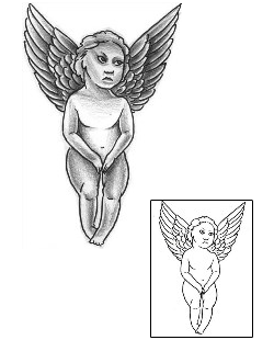 Angel Tattoo Religious & Spiritual tattoo | DFF-00533
