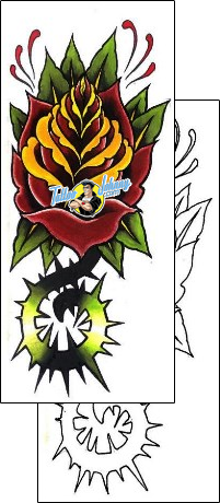 Flower Tattoo plant-life-flowers-tattoos-damien-friesz-dff-00574