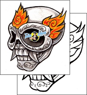 Skull Tattoo horror-skull-tattoos-damien-friesz-dff-00600