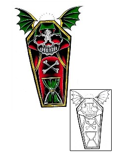 Coffin Tattoo Tattoo Styles tattoo | DFF-00604