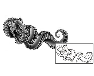 Snake Tattoo Horror tattoo | DFF-00626