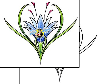 Flower Tattoo plant-life-flowers-tattoos-damien-friesz-dff-00674