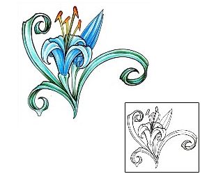 Lily Tattoo Plant Life tattoo | DFF-00715