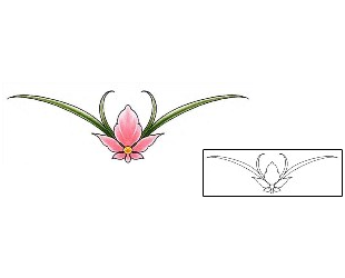 Orchid Tattoo For Women tattoo | DFF-00733