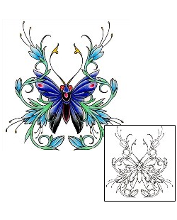 Insect Tattoo Plant Life tattoo | DFF-00750