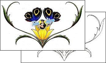Butterfly Tattoo for-women-lower-back-tattoos-damien-friesz-dff-00766