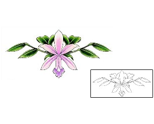 Orchid Tattoo For Women tattoo | DFF-00775