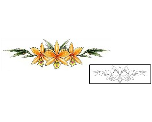 Orchid Tattoo Plant Life tattoo | DFF-00776