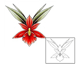 Orchid Tattoo Plant Life tattoo | DFF-00781