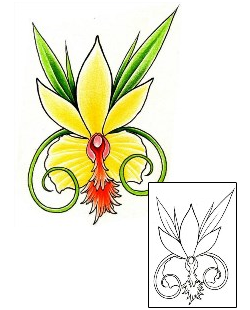 Orchid Tattoo Plant Life tattoo | DFF-00803