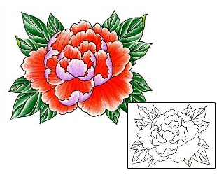 Peony Tattoo Plant Life tattoo | DFF-00811