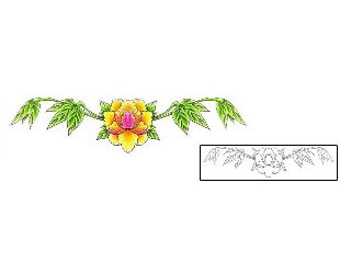 Flower Tattoo Plant Life tattoo | DFF-00813