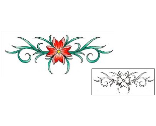 Flower Tattoo Plant Life tattoo | DFF-00814