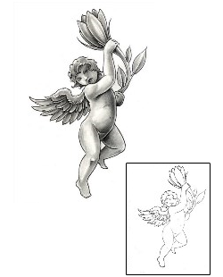 Angel Tattoo Religious & Spiritual tattoo | DFF-00852