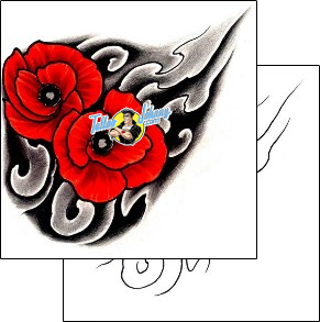 Flower Tattoo plant-life-flowers-tattoos-damien-friesz-dff-00856