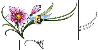 Flower Tattoo plant-life-flowers-tattoos-damien-friesz-dff-00858