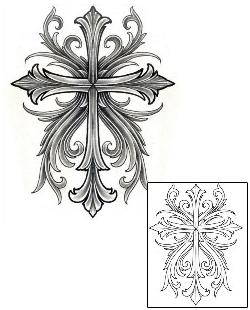 Cross Tattoo Religious & Spiritual tattoo | DFF-00870