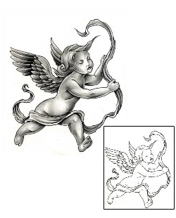 Angel Tattoo Religious & Spiritual tattoo | DFF-00881
