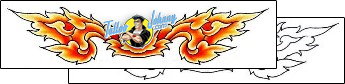 Fire – Flames Tattoo for-women-lower-back-tattoos-damien-friesz-dff-00886