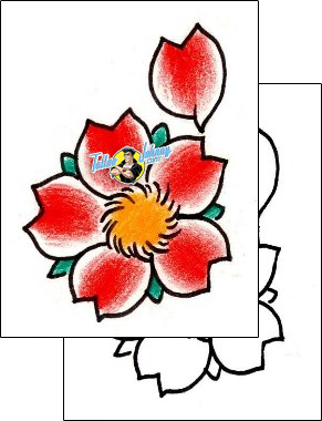 Flower Tattoo plant-life-flowers-tattoos-damien-friesz-dff-00890