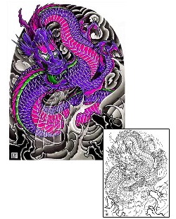 Dragon Tattoo Specific Body Parts tattoo | DFF-00937