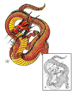 Asian Tattoo Mythology tattoo | DFF-00943