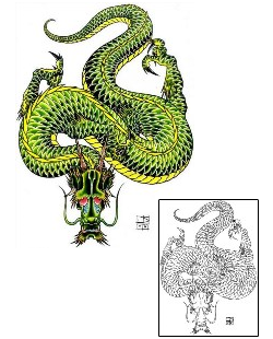 Asian Tattoo Mythology tattoo | DFF-00948
